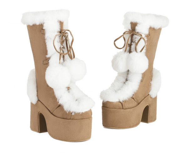 051829b3-5a13-447b-a231-aafbc781d46f.jpg Womens Fashion Mid-Cut Furry Boots