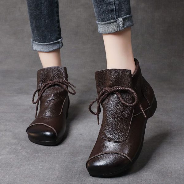37e331ce-d2db-4f0f-86c1-1848509cbfdc.jpg Genuine Leather Comfortable Soft-Soled SpringAutumn Handmade Retro Womens Boots