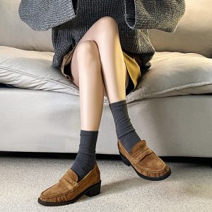 458ffdc9-e611-49dd-a923-53e0ffdfe328.jpg Vintage Crumpled Le Brown British Style Small Man Shoes With Hidden Heels