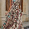 Bohemian Retro Print Dress Women