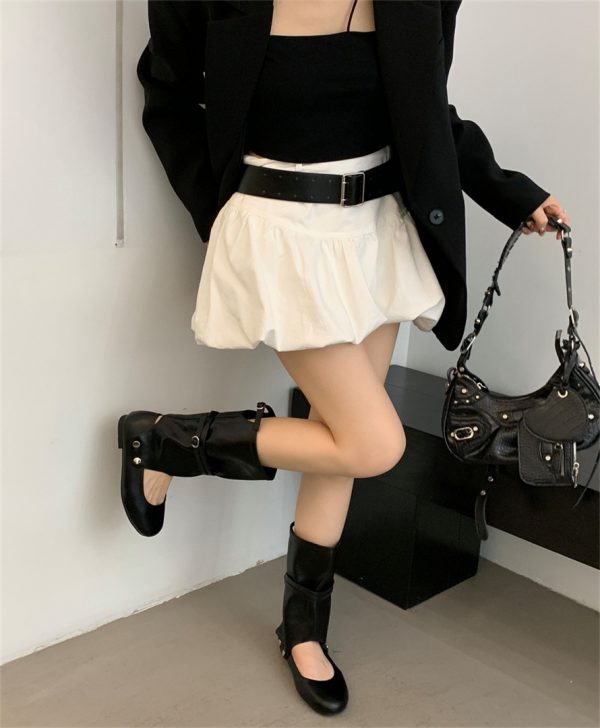 531784cc-ea75-40f7-b70e-a2487cf88c7b.jpg Niche Design Two-way Pants Brushed Hollow-out Mid-calf Length Loose Socks Boots