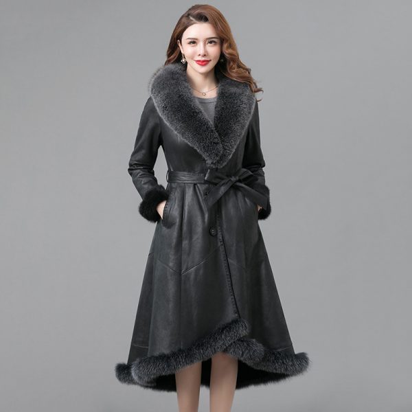 58142ee6-7eea-4f04-add3-eb38784b7e09.jpg Real Fur One Woman Coat Thickened