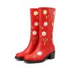 Womens Western Boots With Floral And Embroidery Details
