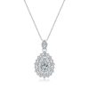 S925 Sterling Silver Old Money Style Luxury Full Diamond Drop Pendant