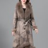 97729a62-56b6-458a-8f23-4fd378219526.jpg Real Fur One Woman Coat Thickened