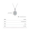 S925 Sterling Silver Old Money Style Luxury Full Diamond Drop Pendant