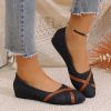 a2448734-9df2-47fb-8dde-591d93a493f4.jpg Ins Cross-straped Denim Loafers Fashion Lightweight Comfortable Flats Shoes For Women