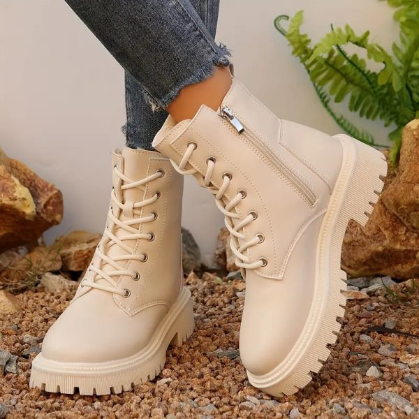 abecfafc-c276-4fdc-b2c7-d58f0305f72a.jpg Versatile Motorcycle-style Ankle Boots With A Thick Sole