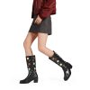 Womens Western Boots With Floral And Embroidery Details