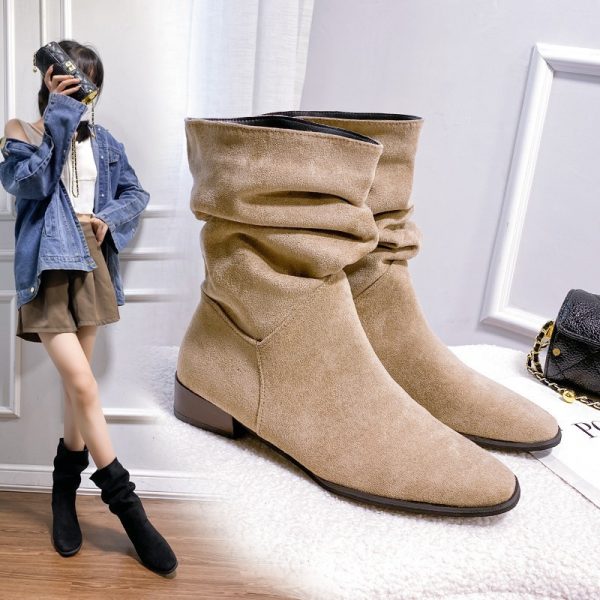 d19d6544-860c-4176-ad1e-b98ab347ef2a.jpg Pointed Toe Retro Middle Boots Simple Thick Heel Below The Knee