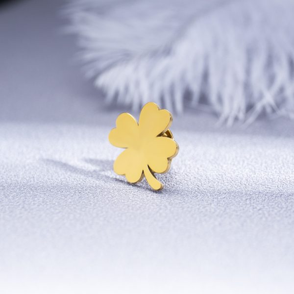 dd92f036-c24d-472a-bb84-983b98fc2fa7.jpg Fashion Four-leaf Clover Men's Suit Brooch Women Evening Dresses Badge Brooch