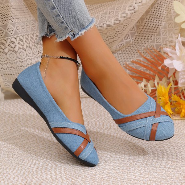e0b830e4-ed4a-4bcf-85d0-b7883e1cef7c.jpg Ins Cross-straped Denim Loafers Fashion Lightweight Comfortable Flats Shoes For Women