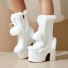 e7f981c6-ac77-479e-ac1e-3e1c8d17c4d2.jpg Womens Fashion Mid-Cut Furry Boots