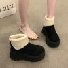 ed521e02-b423-4554-a2af-5a4f0cb8668a.jpg Womens Fleece-Lined Cotton Shoes Vintage Snow Boots
