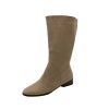 f601cc2d-6a4b-47c8-a8d4-c81ccc13390d.jpg Pointed Toe Retro Middle Boots Simple Thick Heel Below The Knee