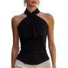 Solid-color Versatile Commute Top For Women