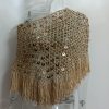 European And American Handmade Sequin-Embroidered Triangle Scarf Shawl Cloak