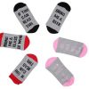 English alphabet cotton socks