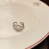Vintage Heavy Craft 925 Silver Ring, High-end Aesthetic Fade-proof Ins Daily Silver Jewelry