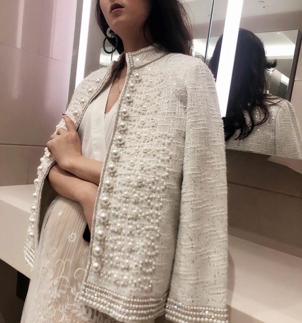 Pearl sequined temperament jacket