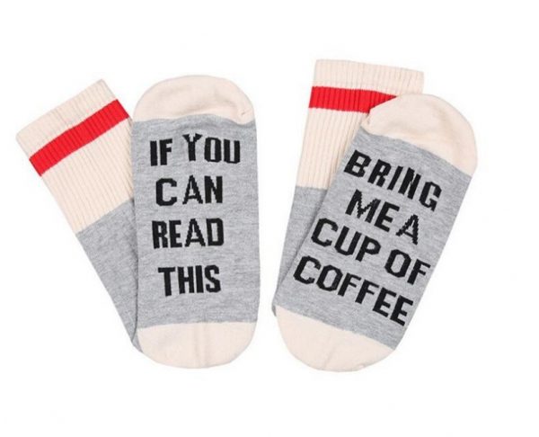 English alphabet cotton socks