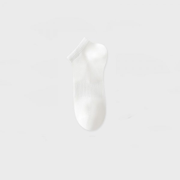 Men's Summer Thin Mesh Breathable White Socks