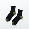Autumn And Winter Fashion Casual College Style Men'S Color-Blocking Terry Socks