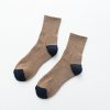 Autumn And Winter Fashion Casual College Style Men'S Color-Blocking Terry Socks