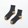 Autumn And Winter Fashion Casual College Style Men'S Color-Blocking Terry Socks