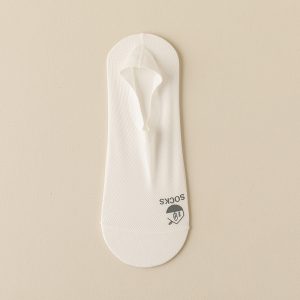 Men's Thin Invisible Socks Cotton Bottom Deodorant And Sweat-absorbing