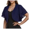Women's Short-Sleeve Thin Chiffon Shawl