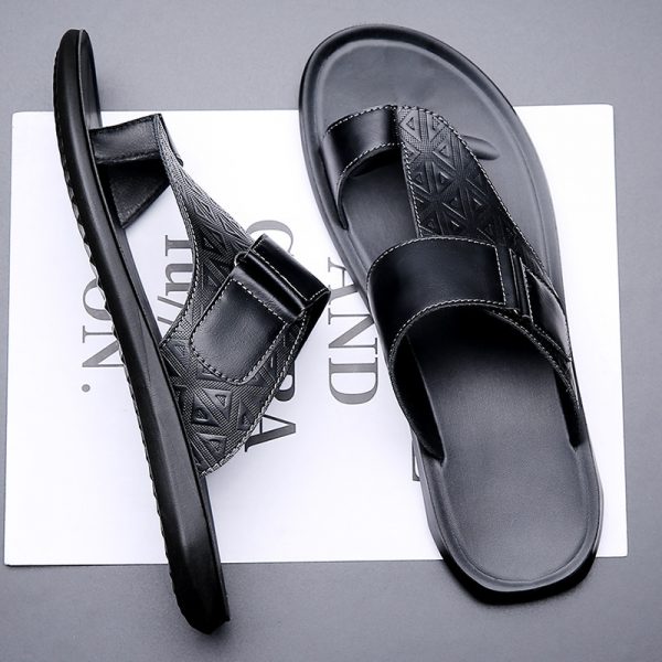 Men's Fashion All-matching Simple Beach Slippers