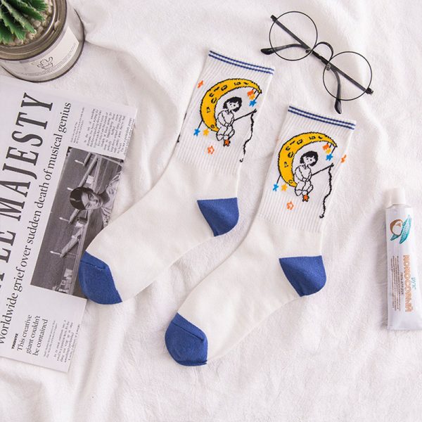 Women's Fashion Cute Cartoon Breathable Socks