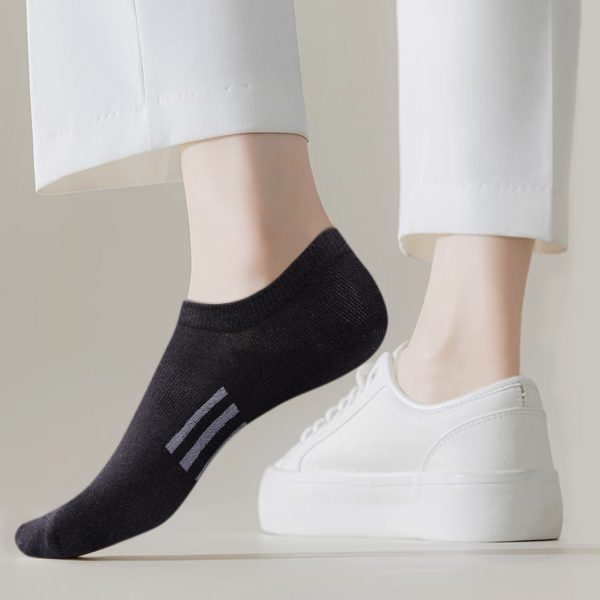 Pure Cotton Breathable Summer Thin Tight Invisible Male Socks