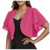 Women's Short-Sleeve Thin Chiffon Shawl