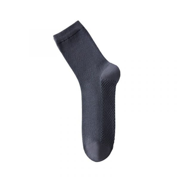 Pure Cotton Breathable Mesh Long Business Socks