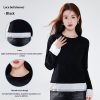 Women's Pure Cotton Ruffle-Trimmed Long-Sleeve Base Shirt