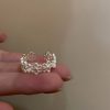 Retro High-quality 925 Silver Ring Elegant Minimalist Ins Vibe Versatile Non-fade Silver Accessory