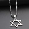 Six-pointed star necklace