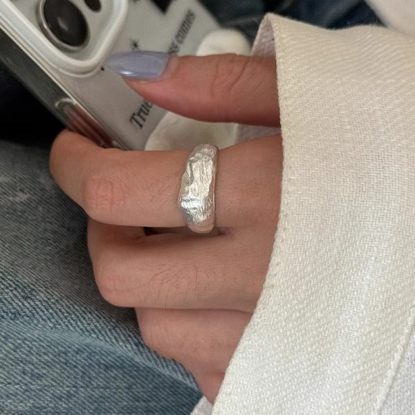 925 Sterling Silver Retro Ring  Niche Light Luxury, Anti Fade, Ins Trendy Versatile Women Ring