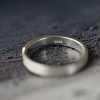 Sterling Silver  Ring Arrow Brushed Couple Ring