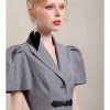 Women's Fashion Graceful Puff Sleeve Waist Slimming Dress