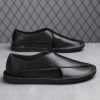 Genuine Leather Breathable One Pedal Beach Sandals