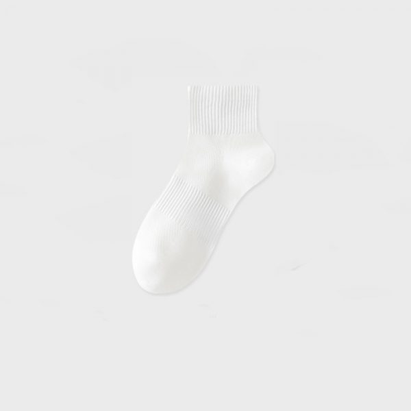 Men's Summer Thin Mesh Breathable White Socks