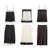 Lace-trimmed Silk-satin Slip Dress Set