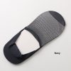 Men's Boat Socks Thin Ice Silk Seamless Mesh Breathable Silicone Non-slip