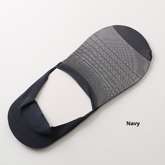 Men's Boat Socks Thin Ice Silk Seamless Mesh Breathable Silicone Non-slip