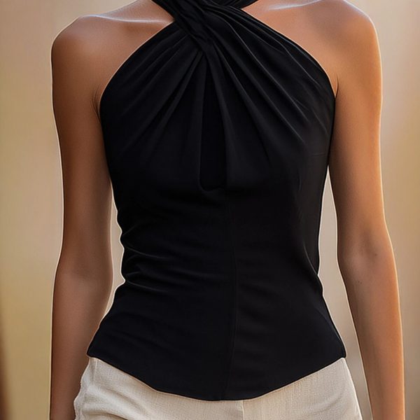 Solid-color Versatile Commute Top For Women