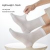 Pure Cotton Breathable Mesh Long Business Socks