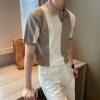 Men's Fashion Striped Contrast-Color Top